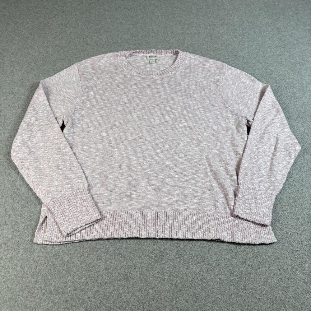 J Crew Sweater Women Large Purple Lightweight Coastal Classic Capsule Twee Offic